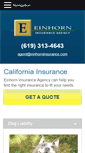 Mobile Screenshot of einhorninsurance.com